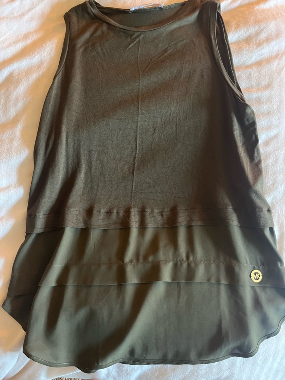 Michael Kors women’s green tank top size S.